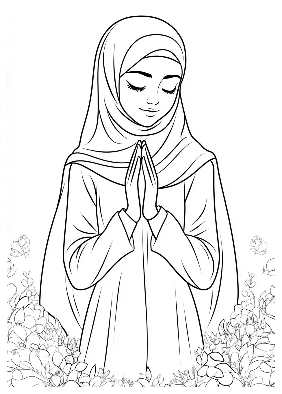 Muslimah Coloring Pages-3