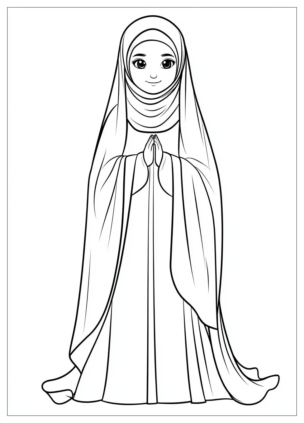Muslimah Coloring Pages-4