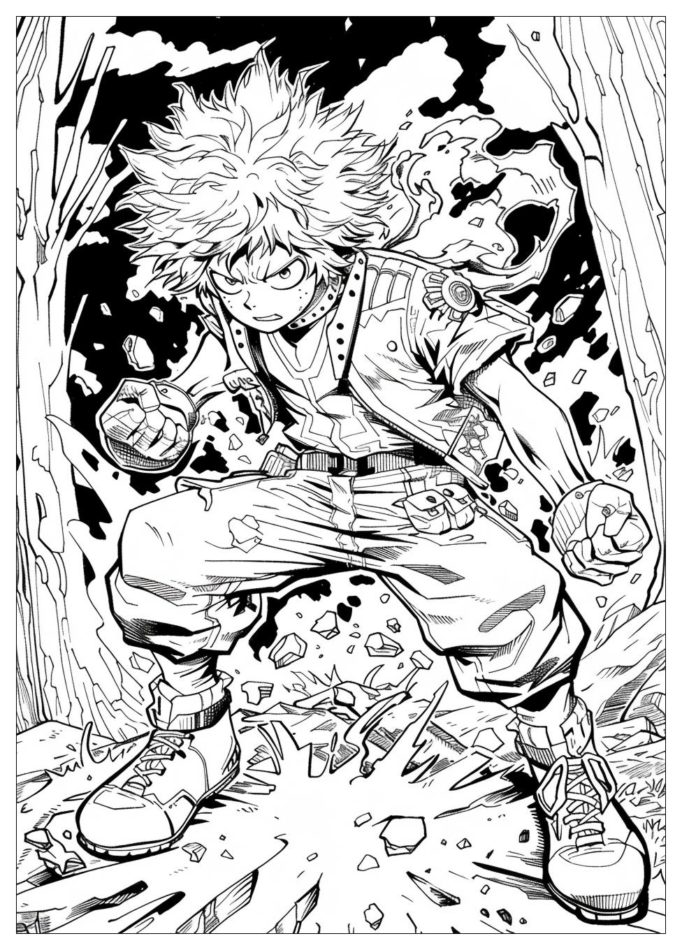 My Hero Academia Coloring Pages-11