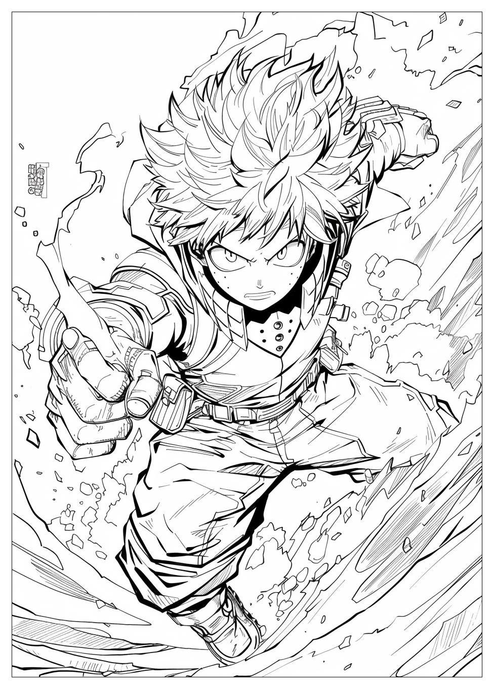 My Hero Academia Coloring Pages-17