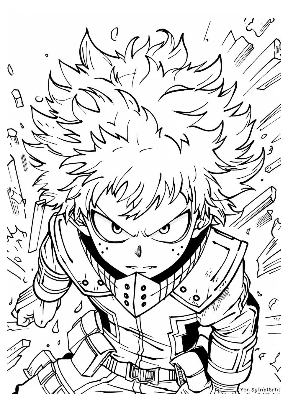 My Hero Academia Coloring Pages-9