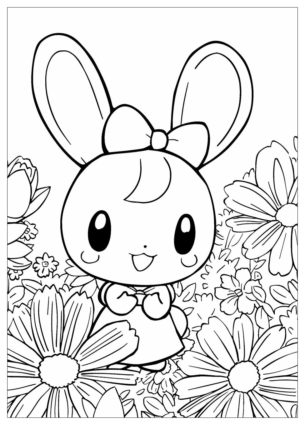 My Melody Coloring Pages-10