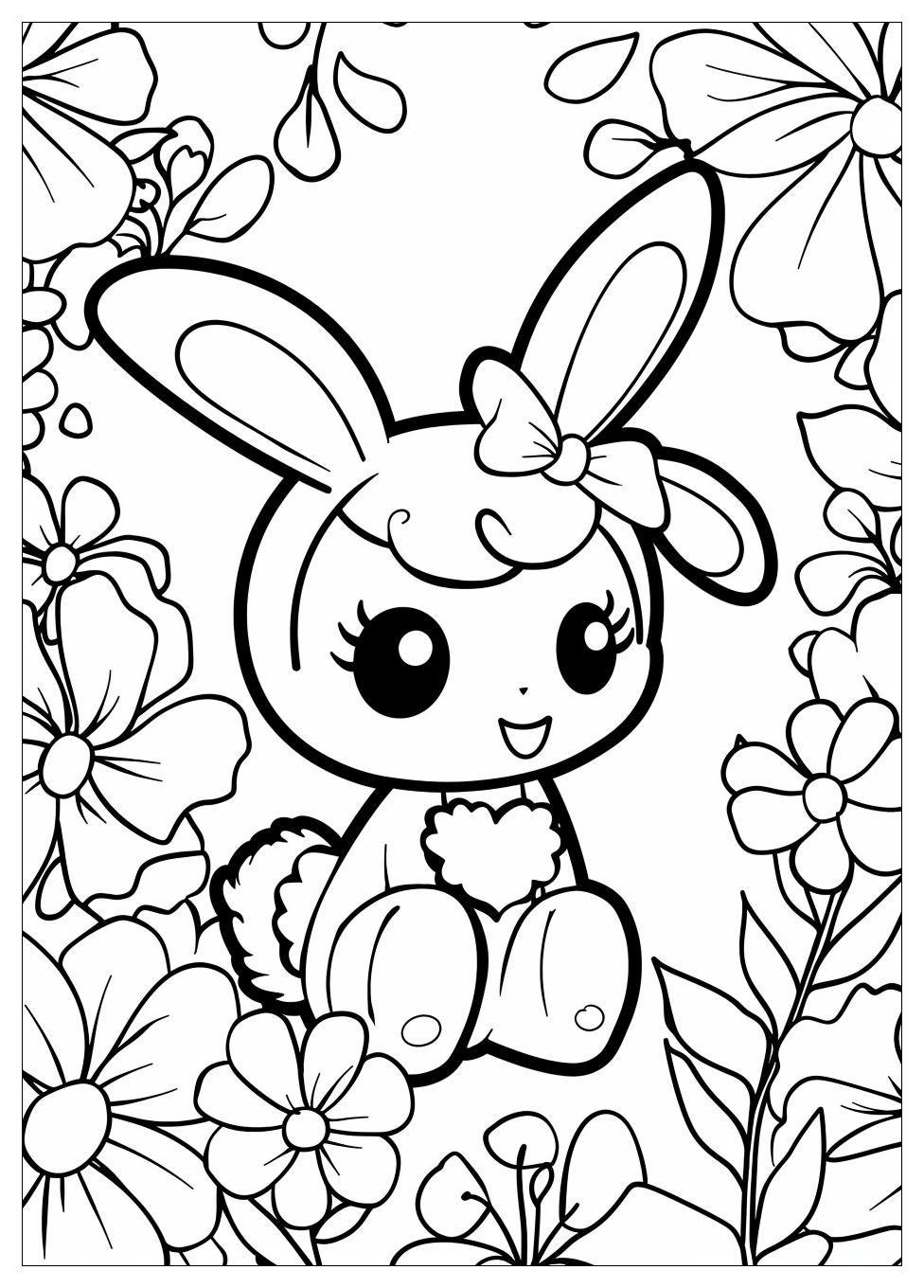 My Melody Coloring Pages-5