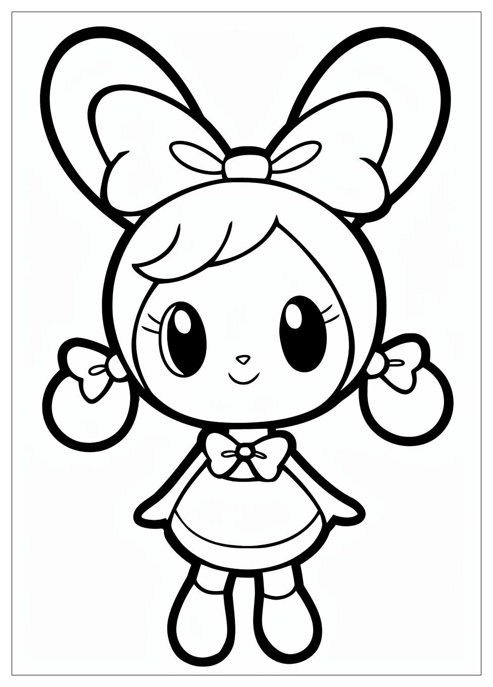 My Melody Coloring Pages-6