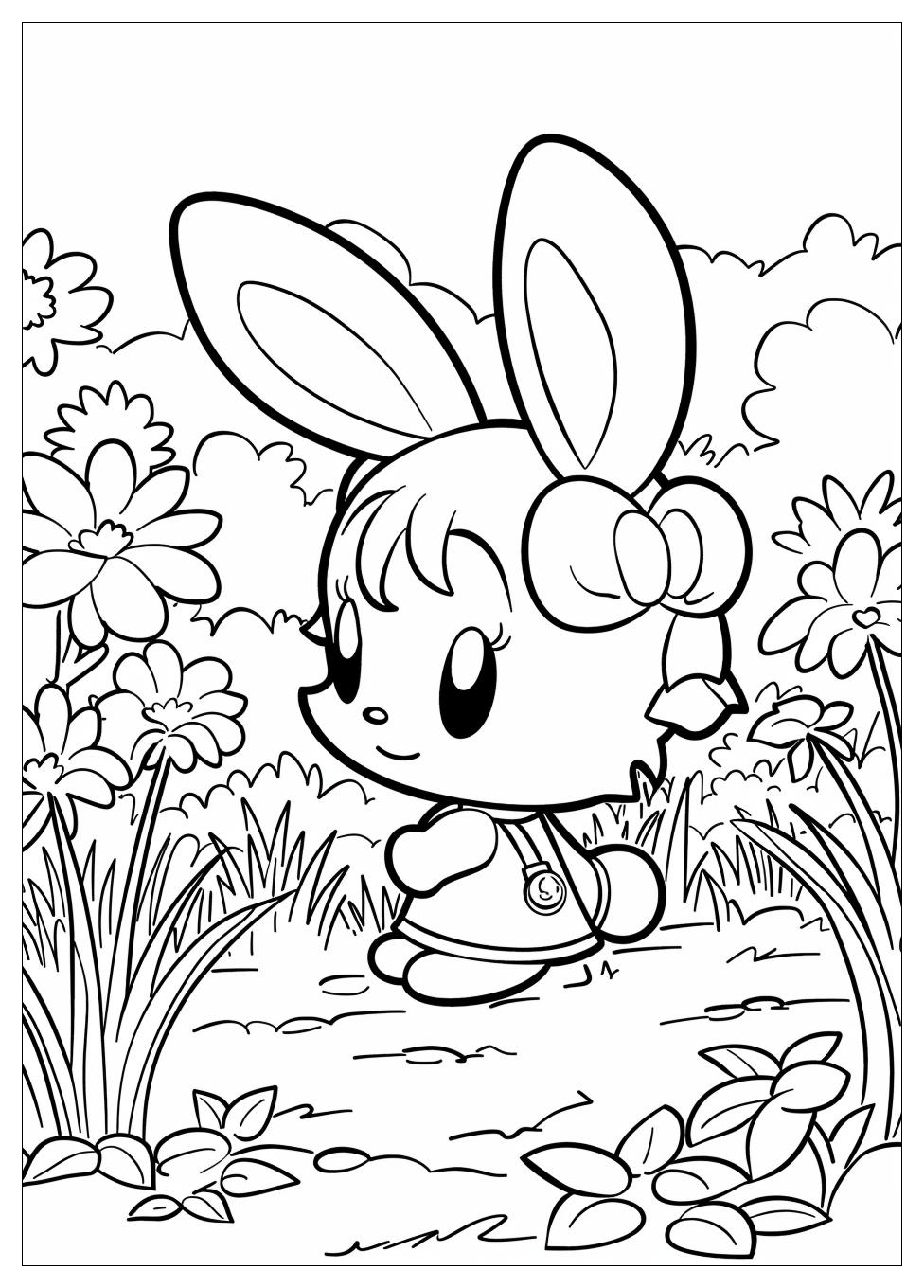 My Melody Coloring Pages-7