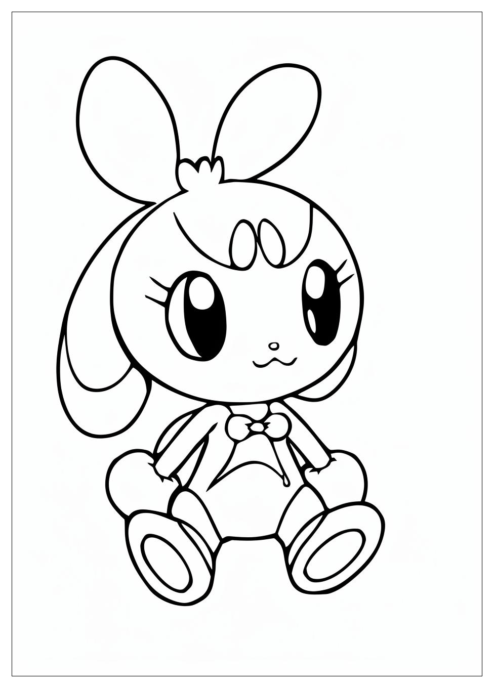My Melody Coloring Pages-8