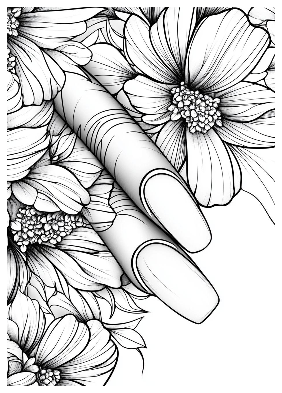 Nail Coloring Pages-14