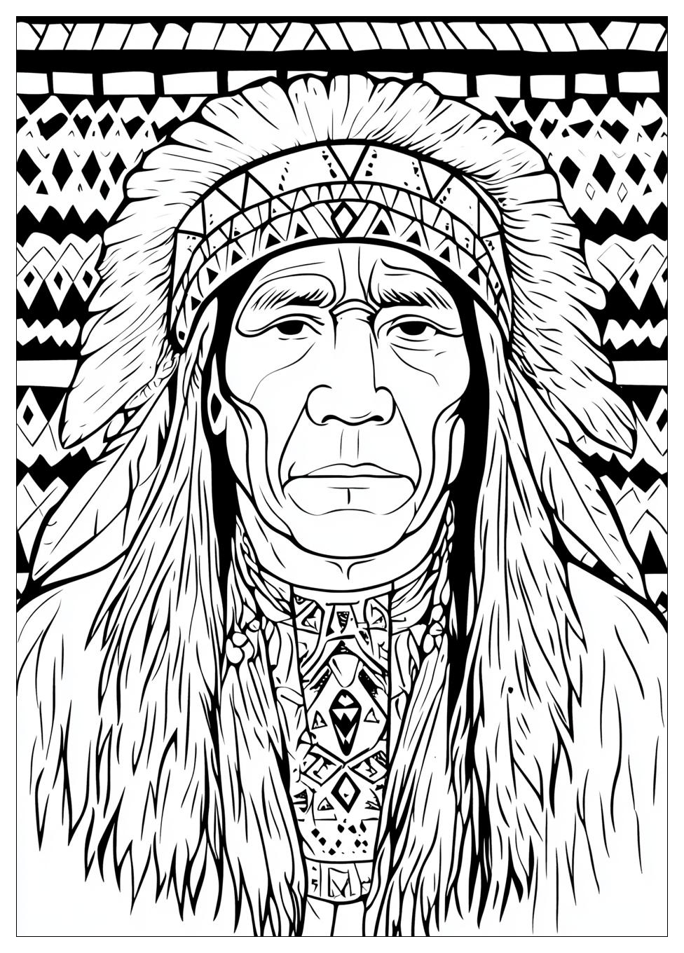 Native American Coloring Pages-1
