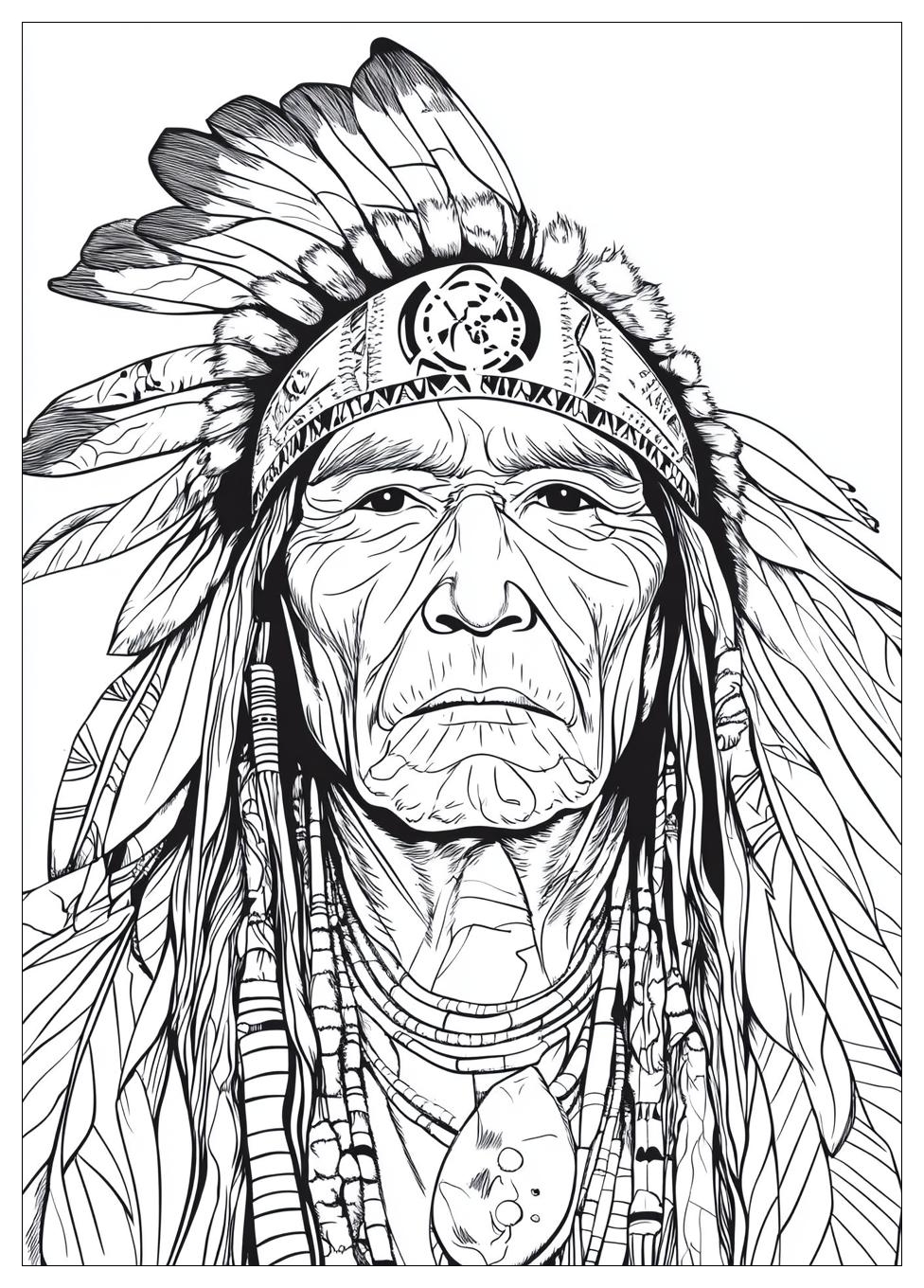 Native American Coloring Pages-12
