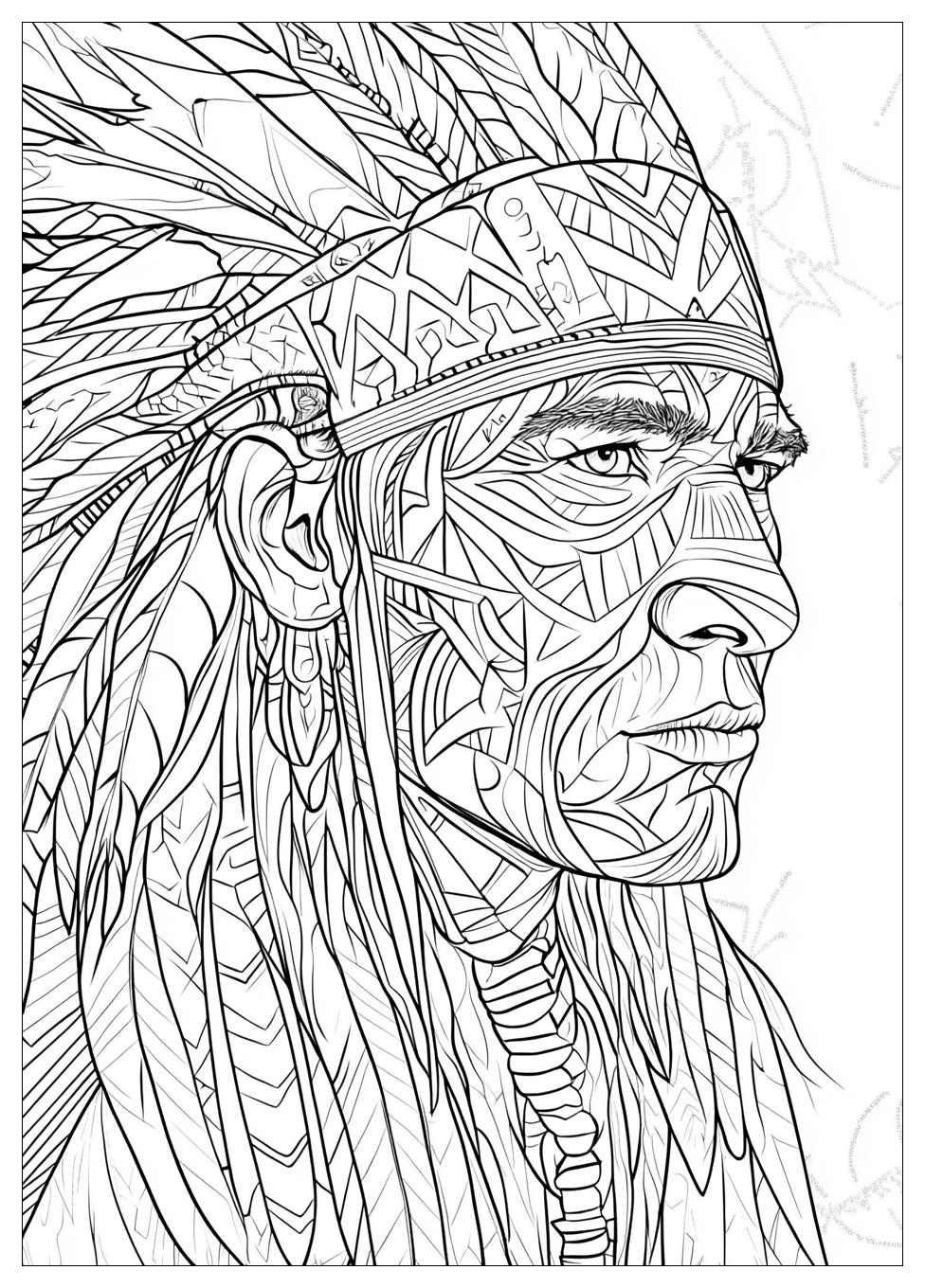 Native American Coloring Pages-13