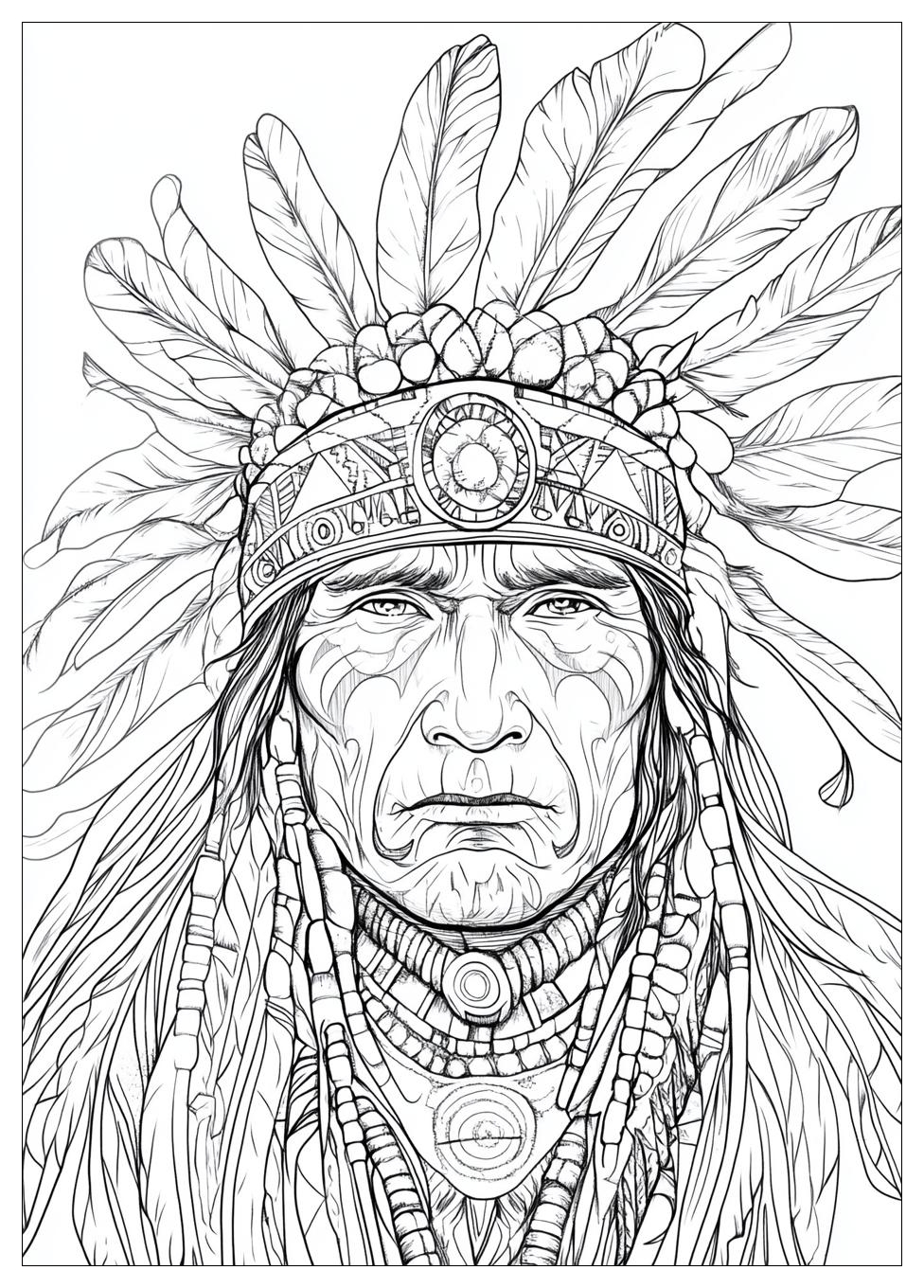 Native American Coloring Pages-15