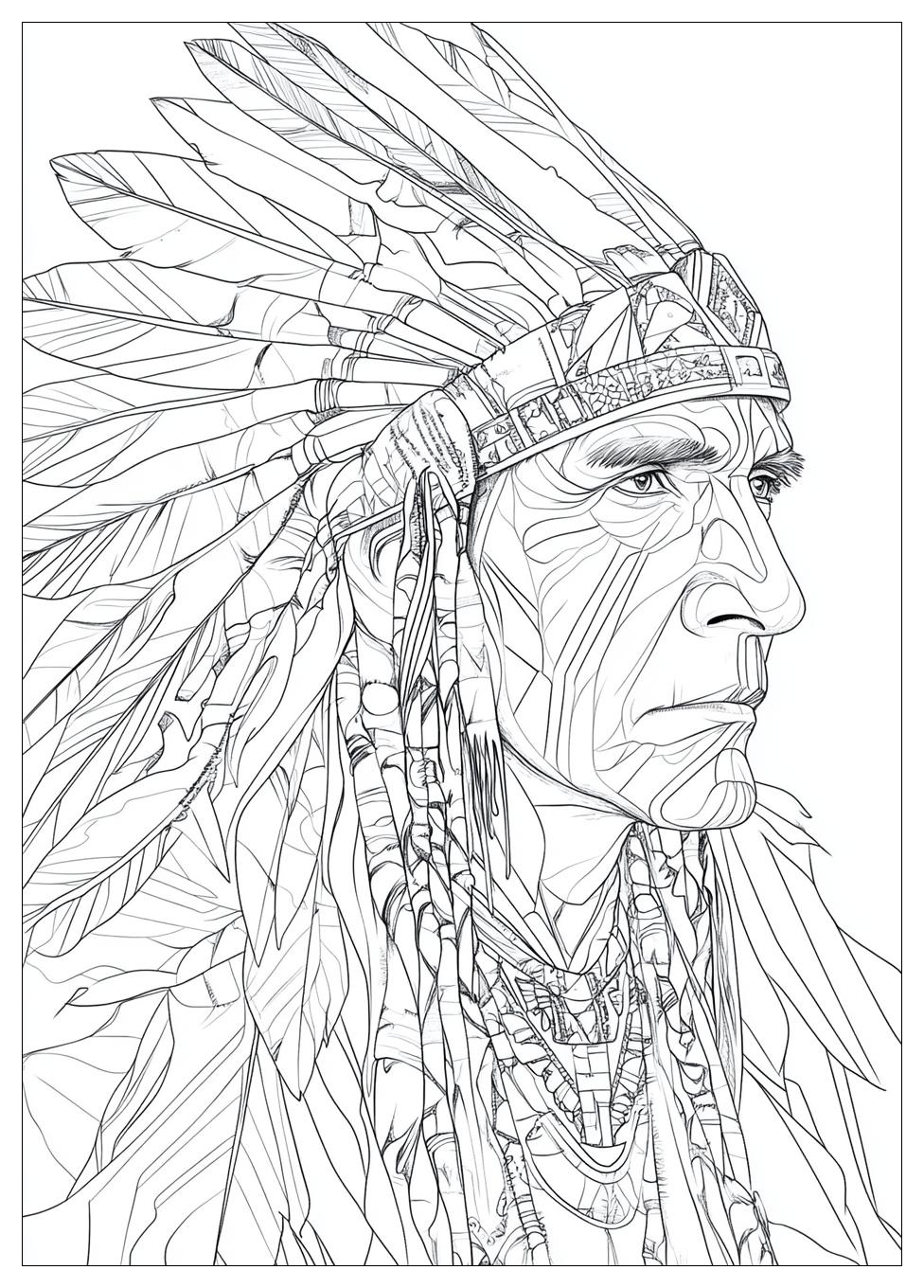 Native American Coloring Pages-16
