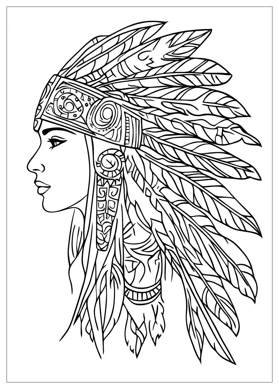 Native American Coloring Pages-17