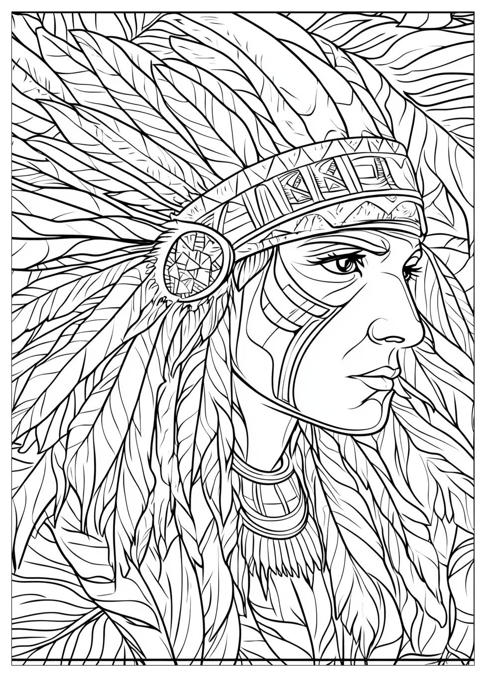 Native American Coloring Pages-2