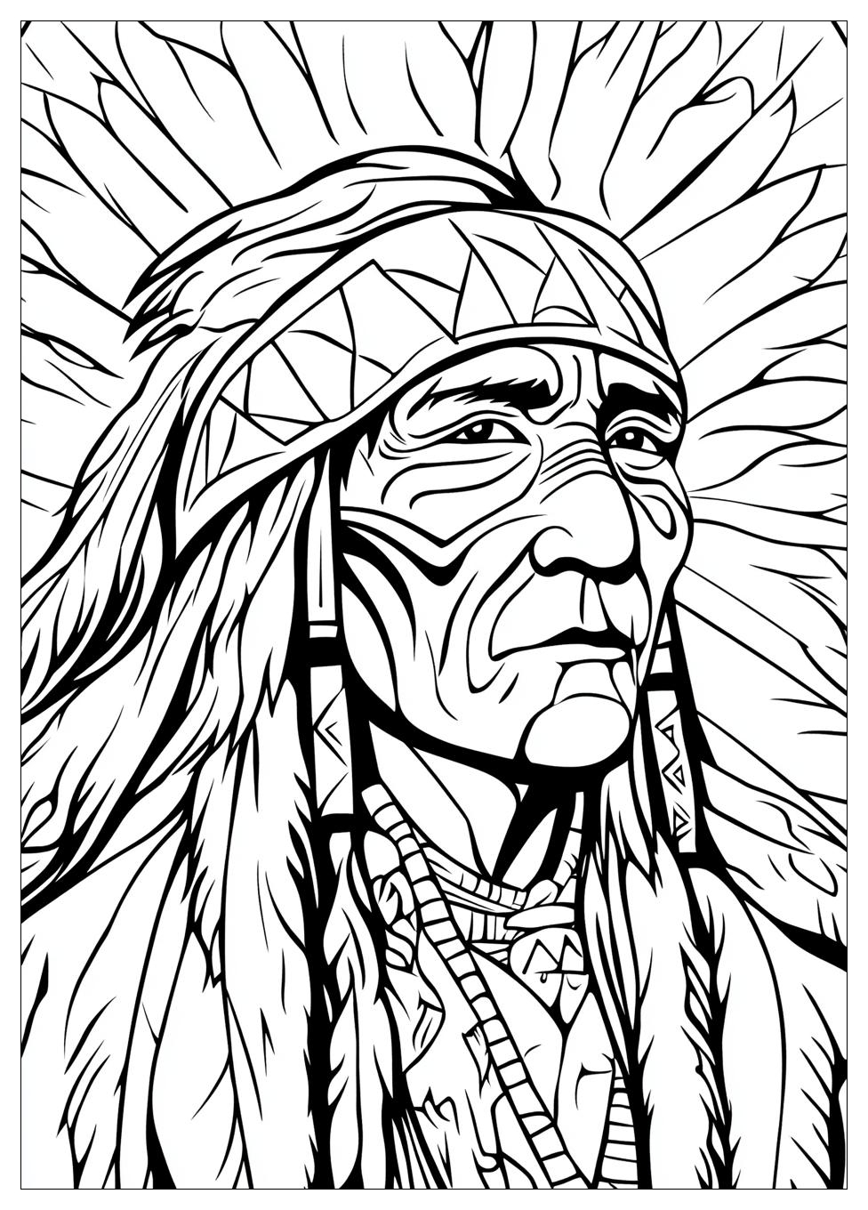 Native American Coloring Pages-4