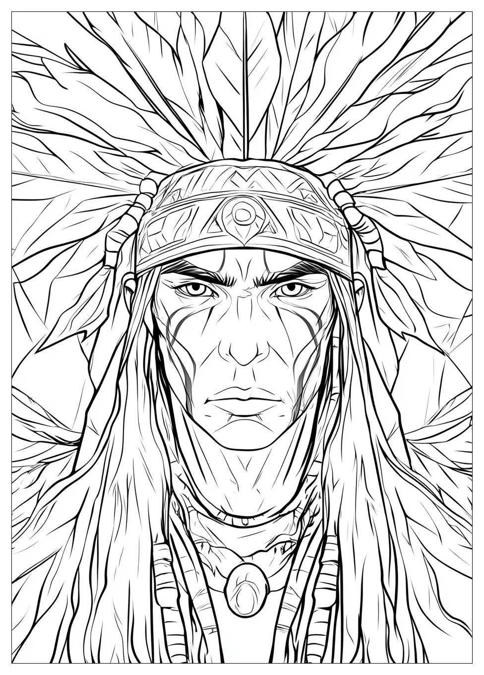 Native American Coloring Pages-5