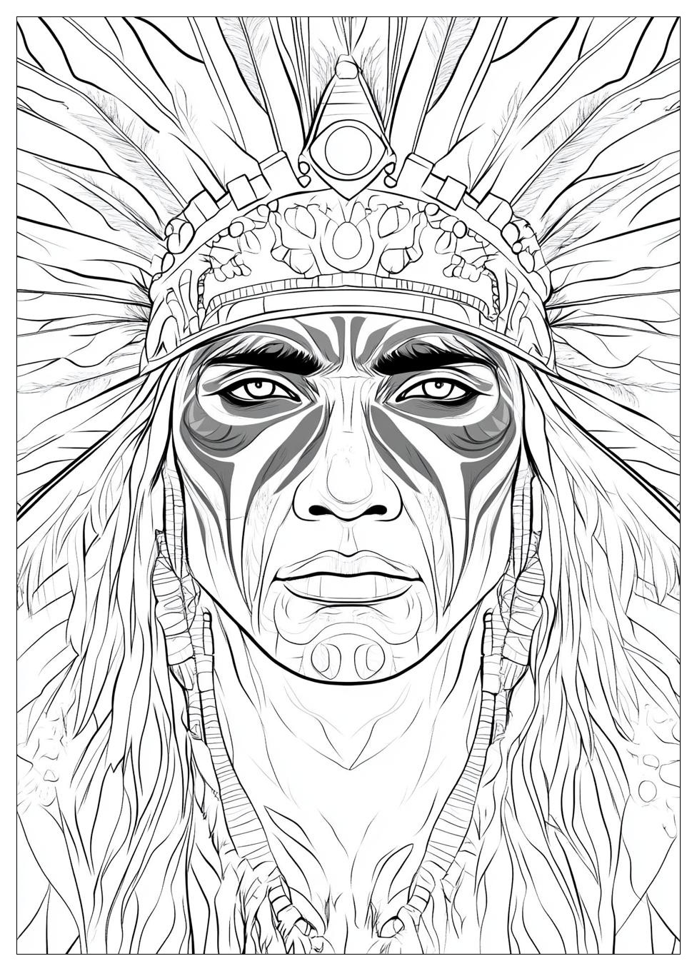 Native American Coloring Pages-6
