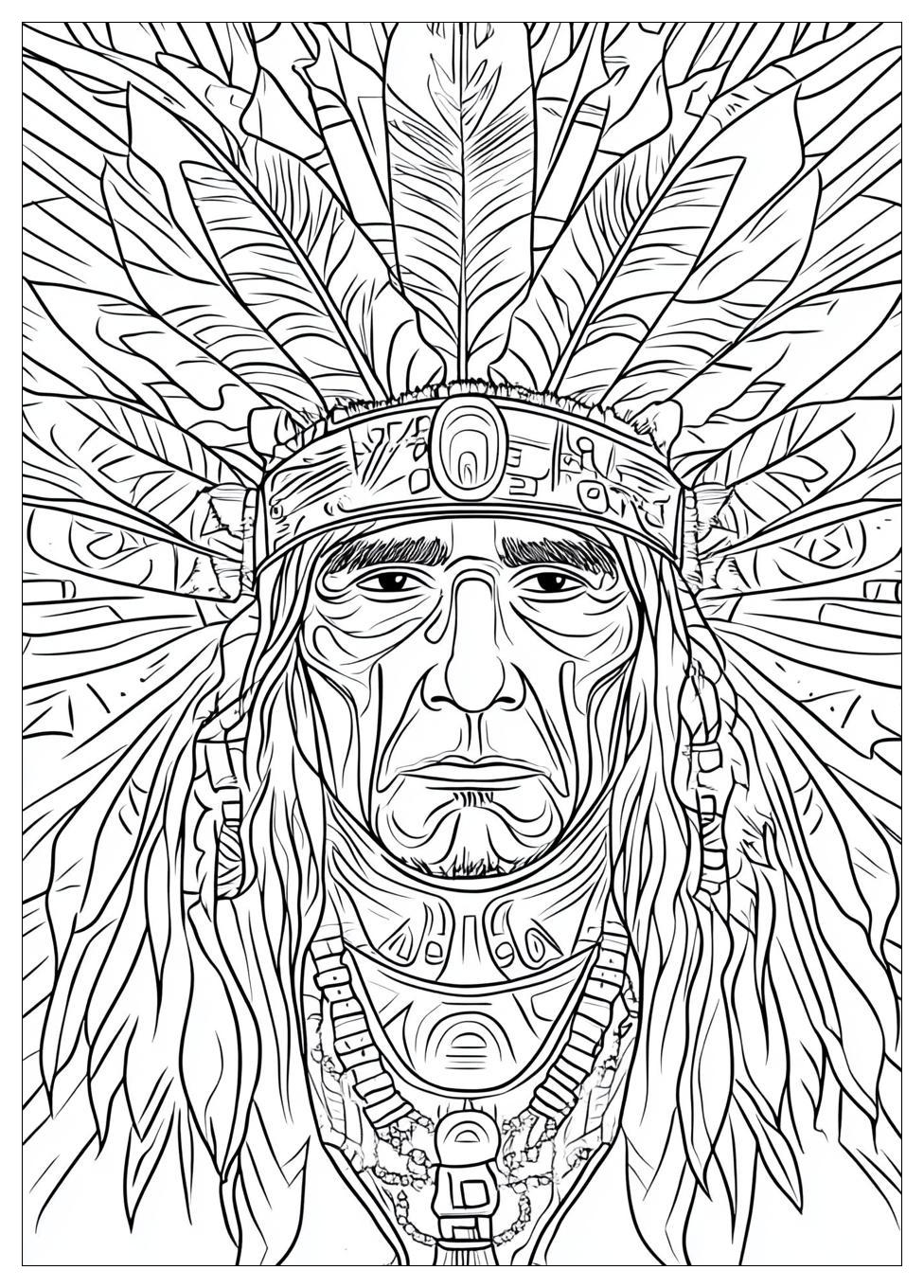 Native American Coloring Pages-8
