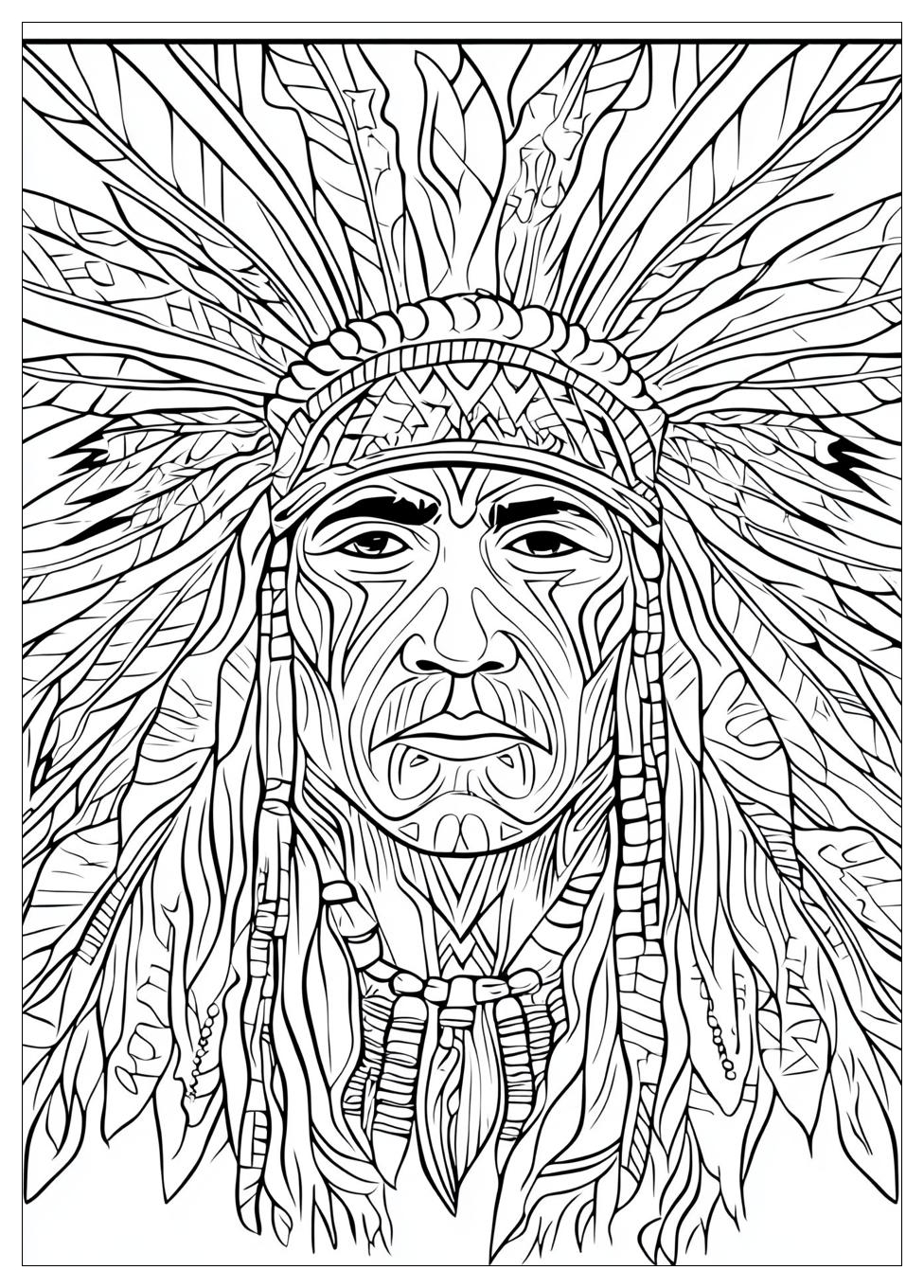 Native American Coloring Pages-9