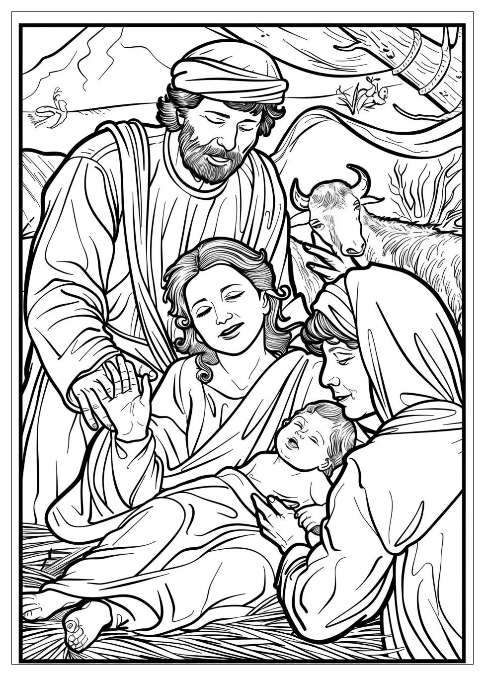 Nativity Coloring Pages-1