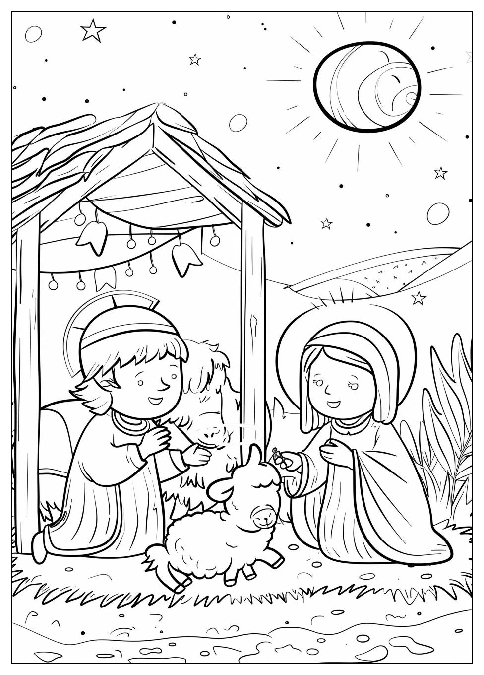 Nativity Coloring Pages-11