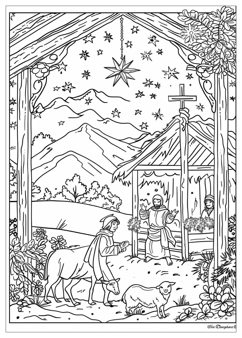 Nativity Coloring Pages-18