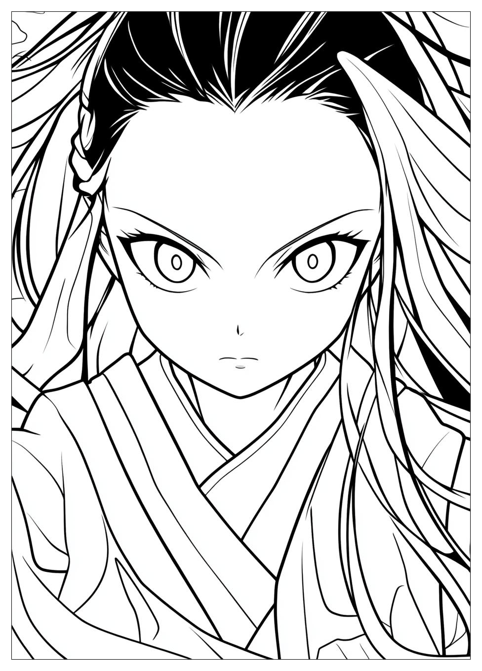 Nezuko Coloring Pages-10