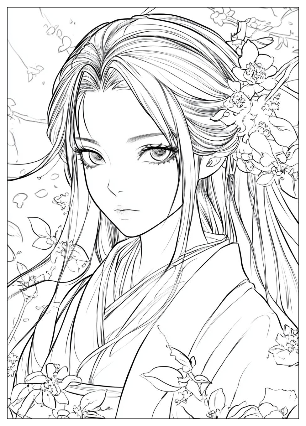 Nezuko Coloring Pages-14