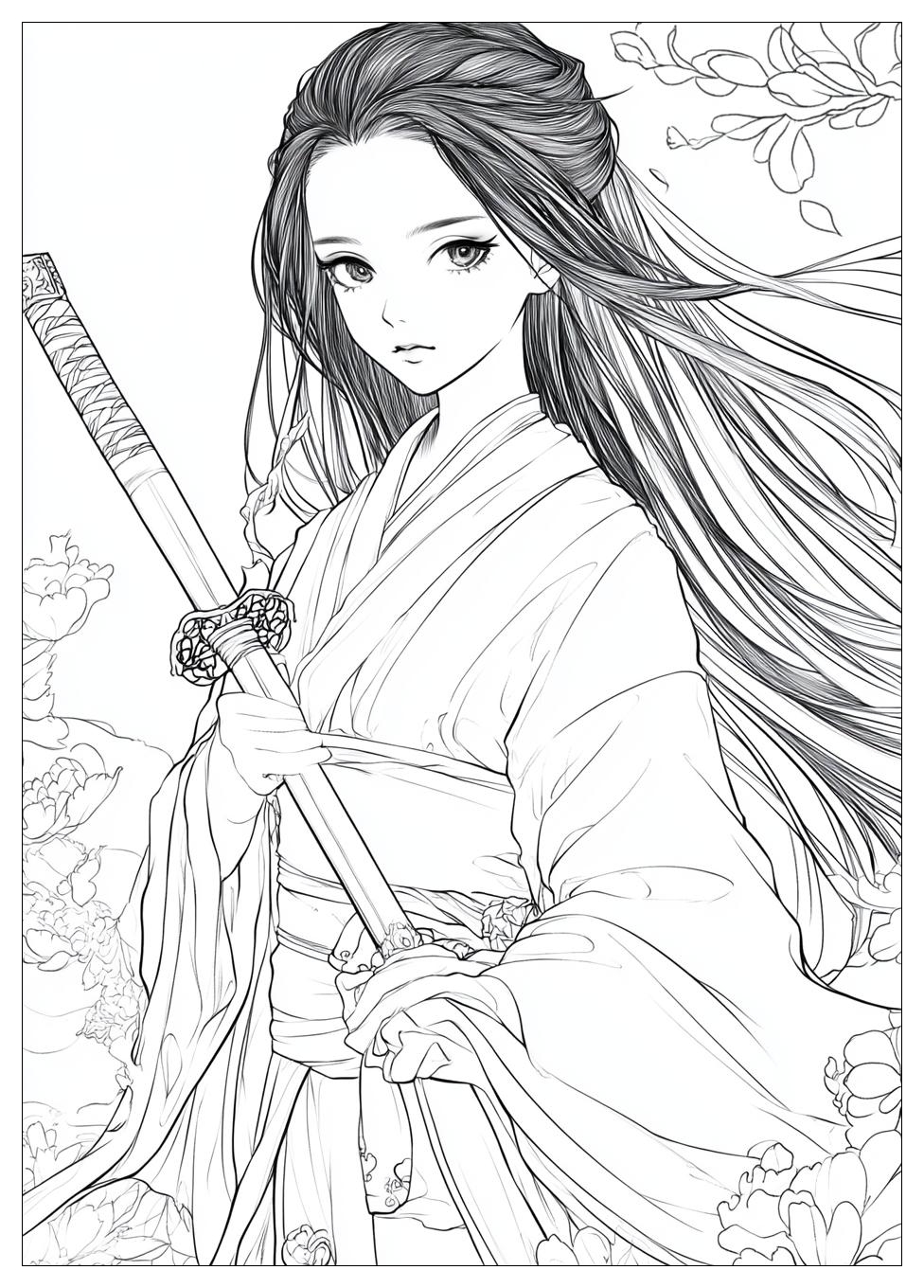 Nezuko Coloring Pages-16