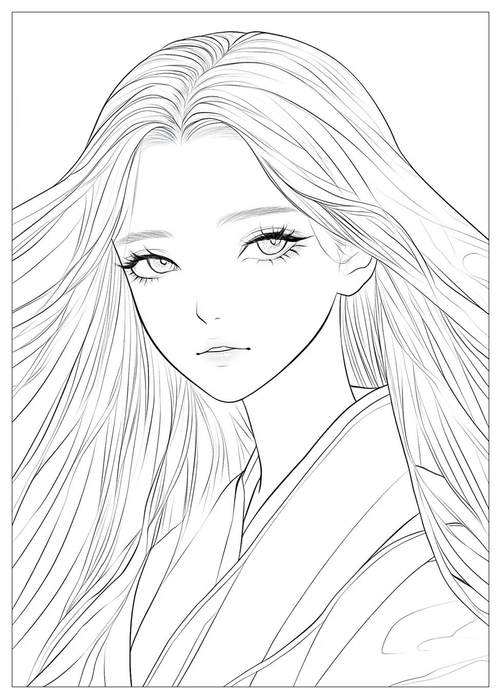 Nezuko Coloring Pages-17