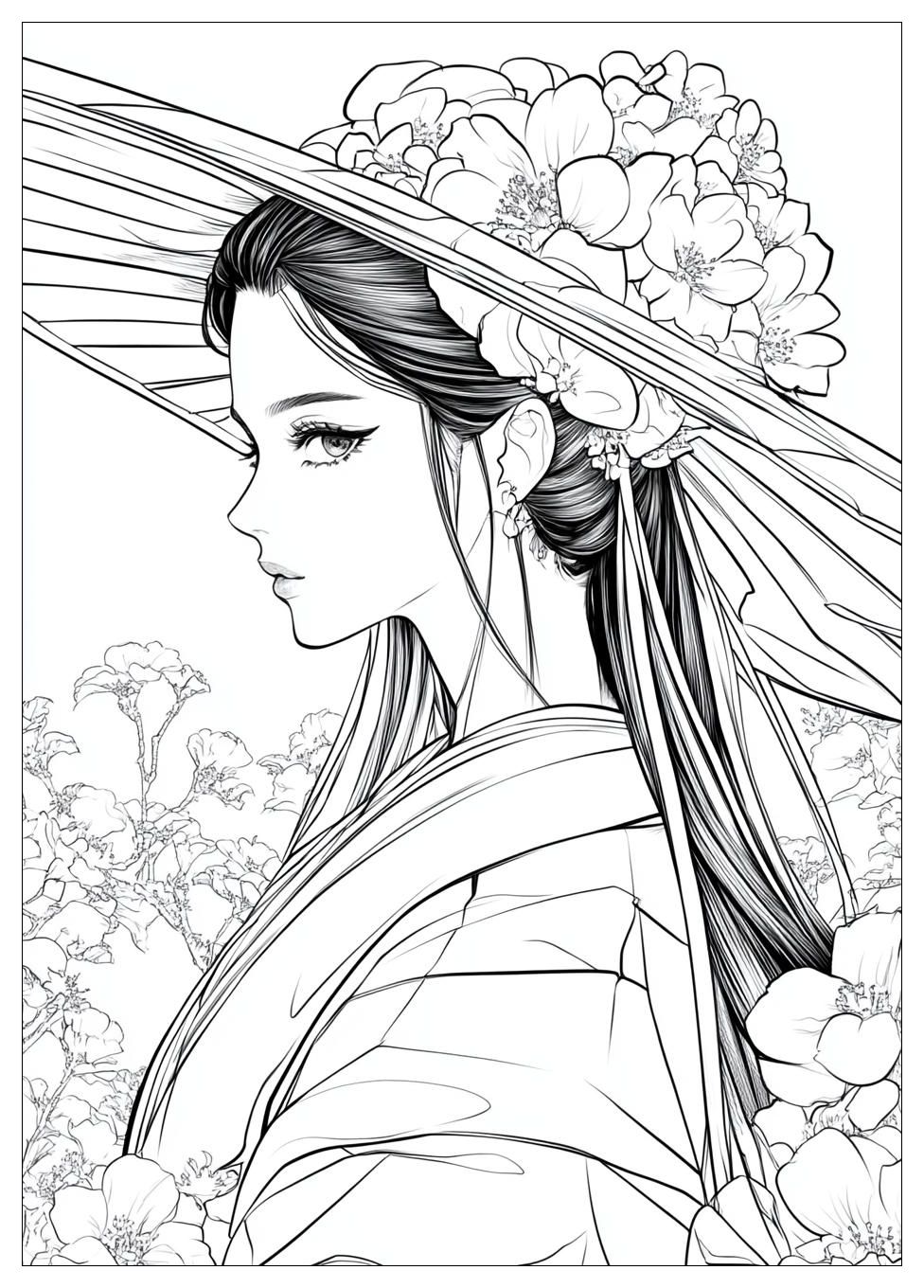 Nezuko Coloring Pages-20