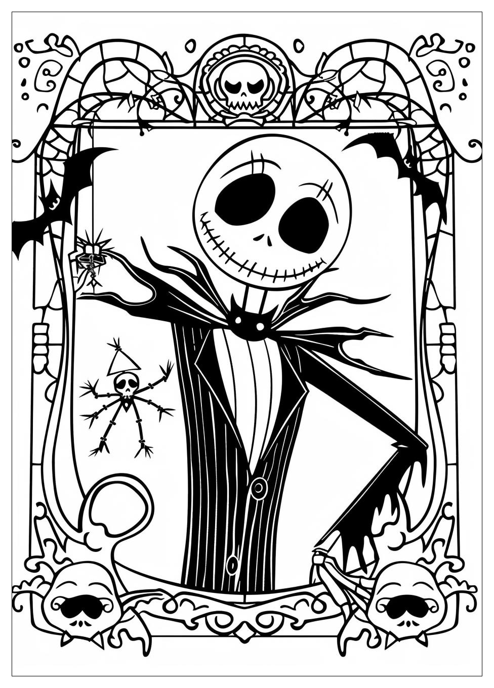 Nightmare Before Christmas Coloring Pages-5