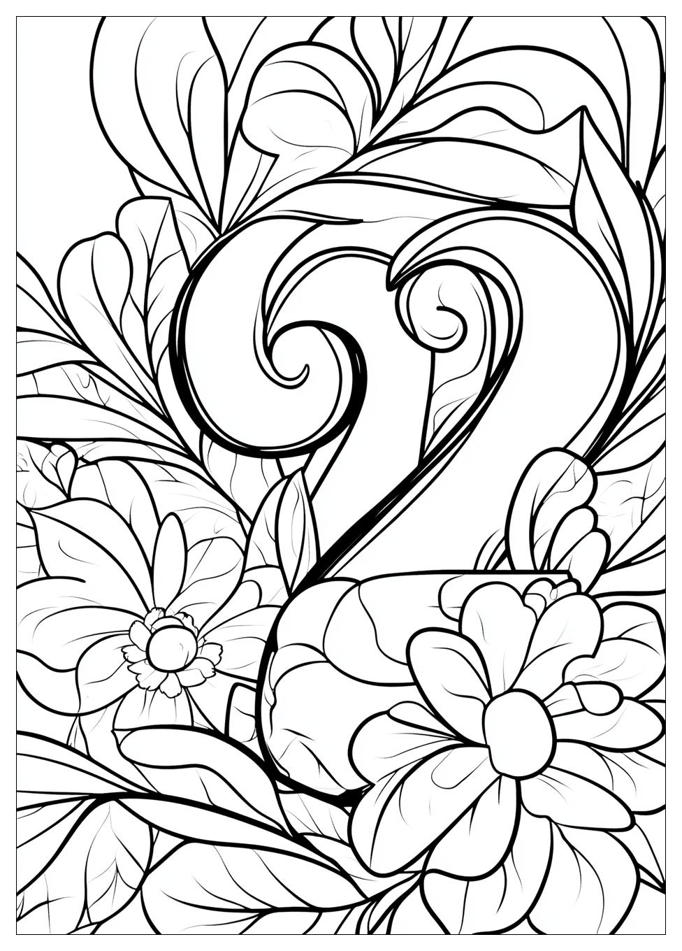 Number 2 Coloring Pages-1