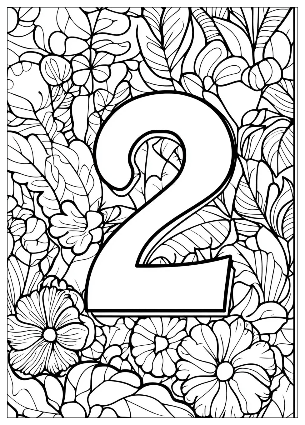 Number 2 Coloring Pages-11