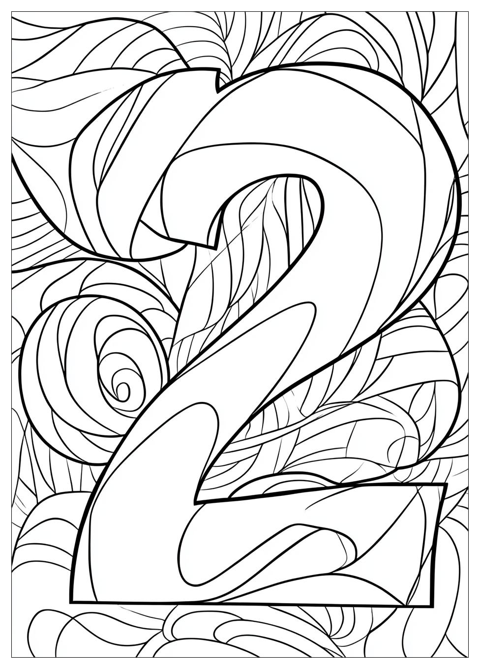 Number 2 Coloring Pages-13