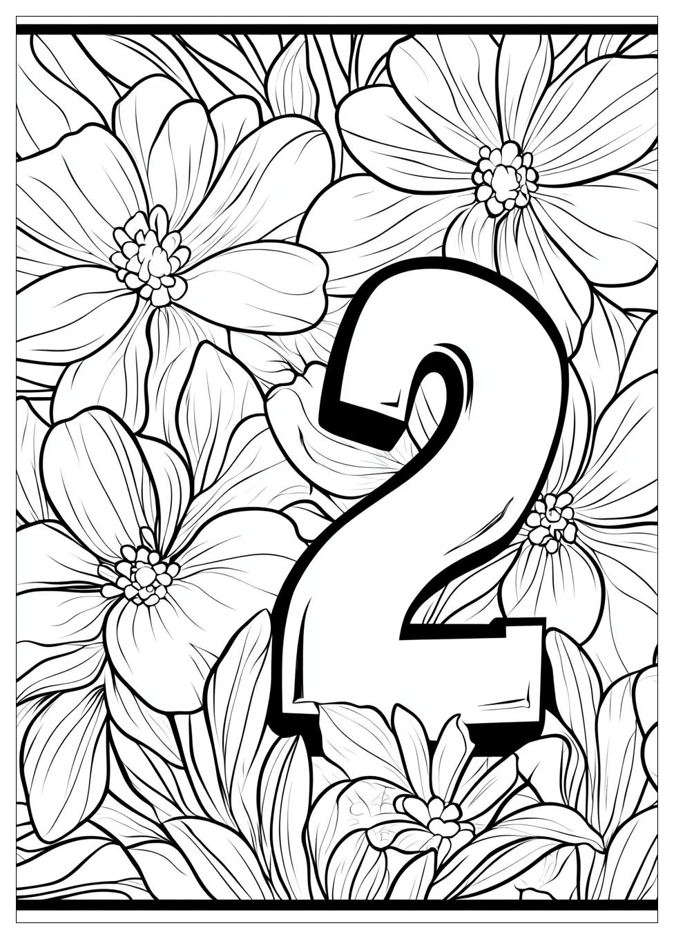 Number 2 Coloring Pages-17