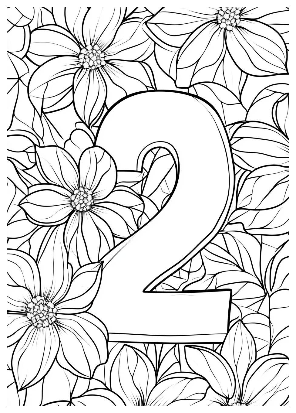Number 2 Coloring Pages-18