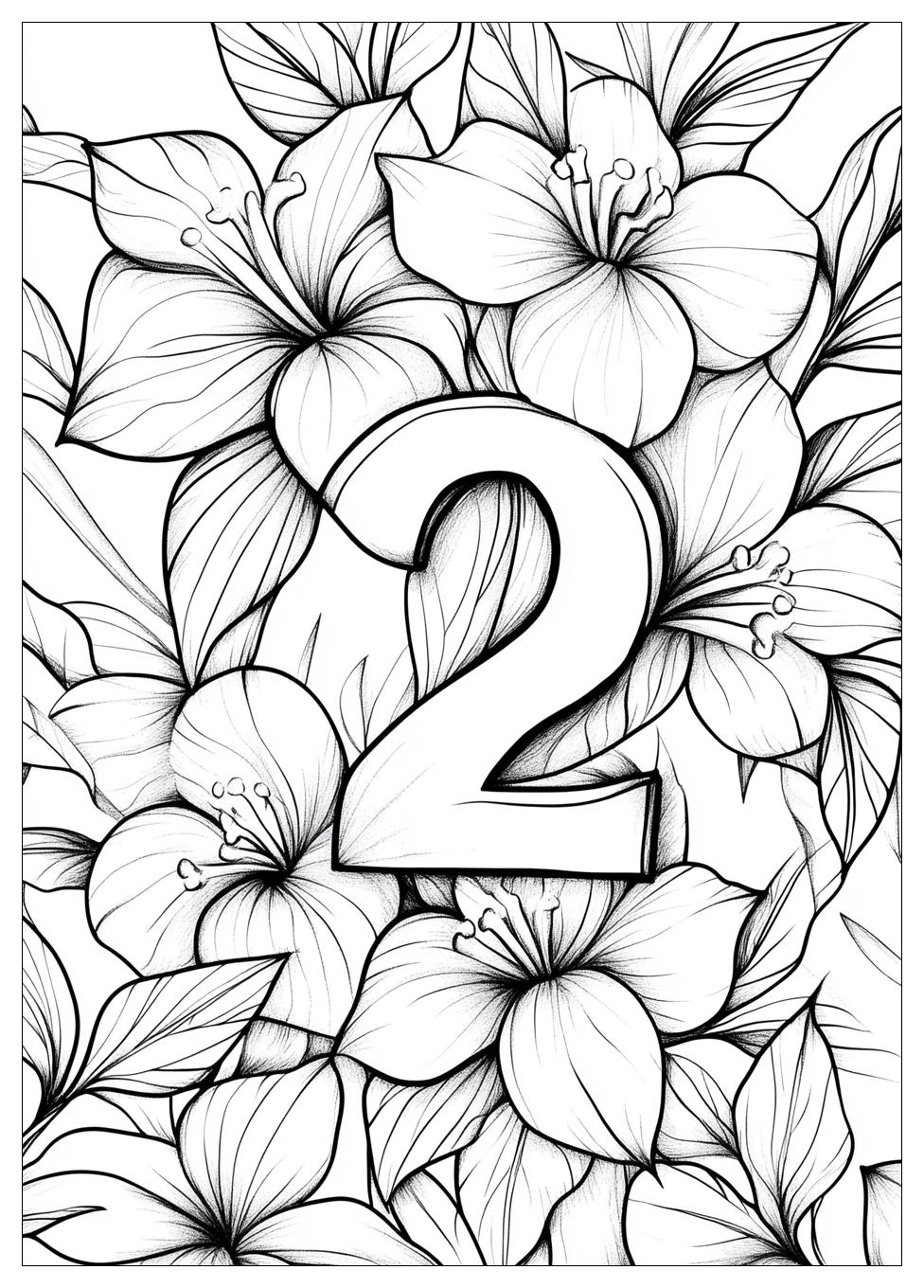 Number 2 Coloring Pages-19