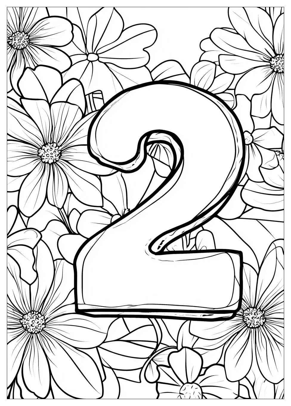 Number 2 Coloring Pages-3