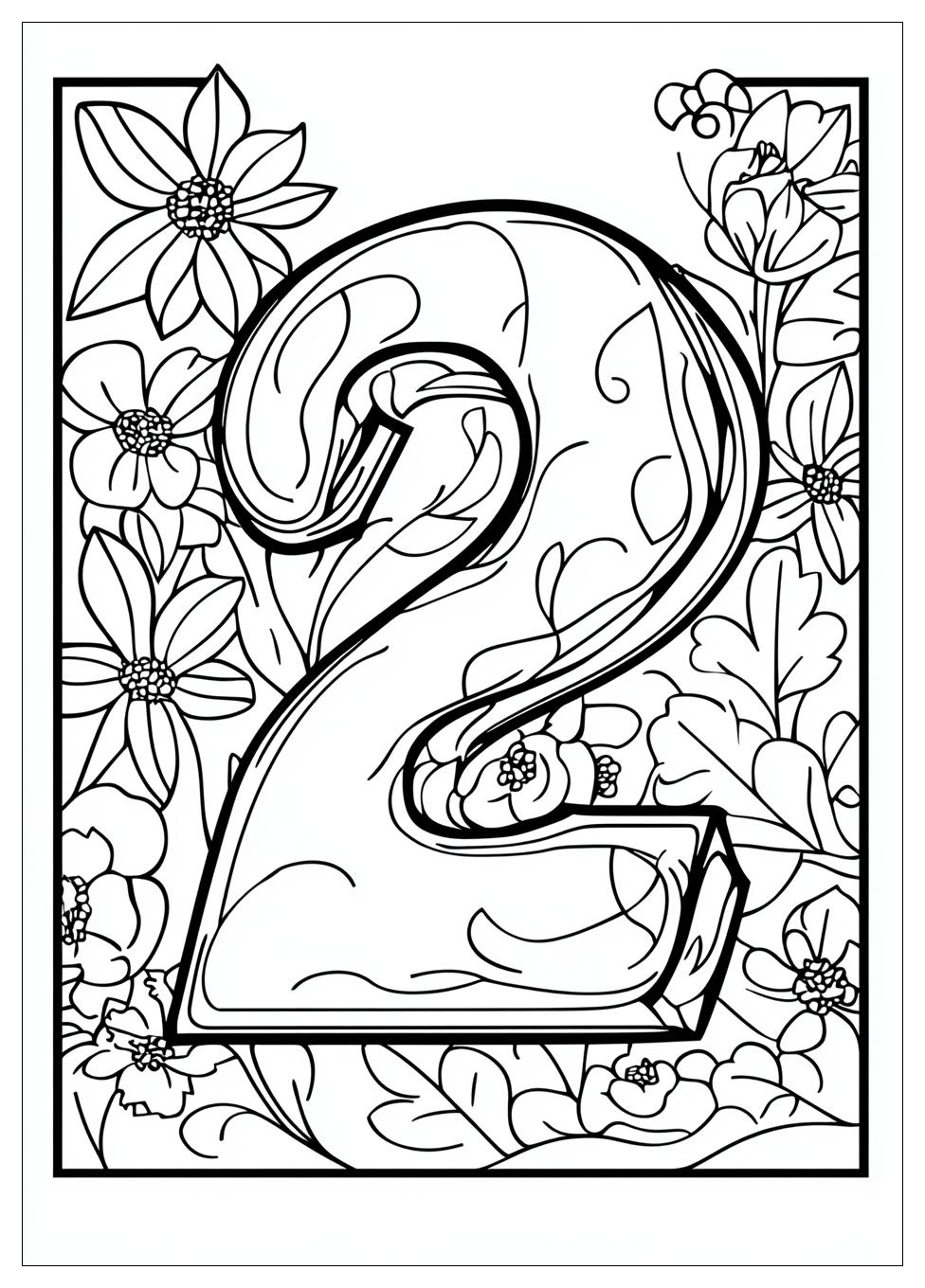 Number 2 Coloring Pages-4