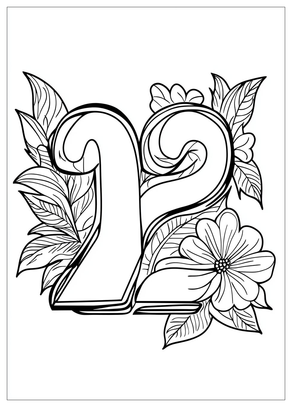 Number 2 Coloring Pages-5