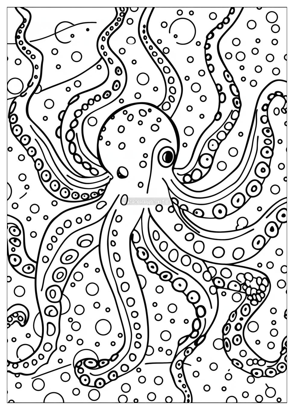Octopus Coloring Pages-11