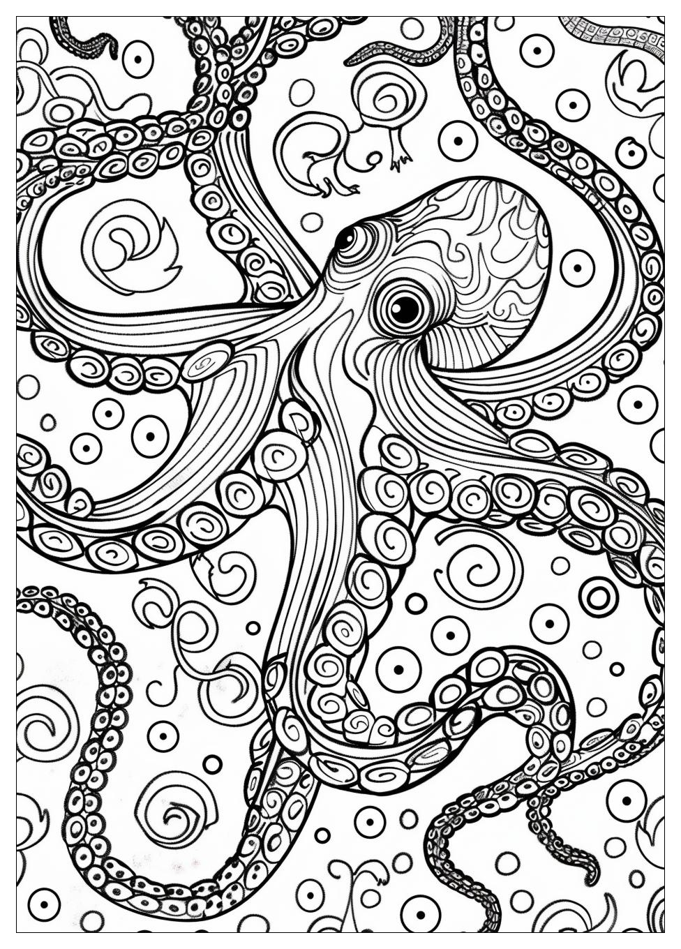 Octopus Coloring Pages-16