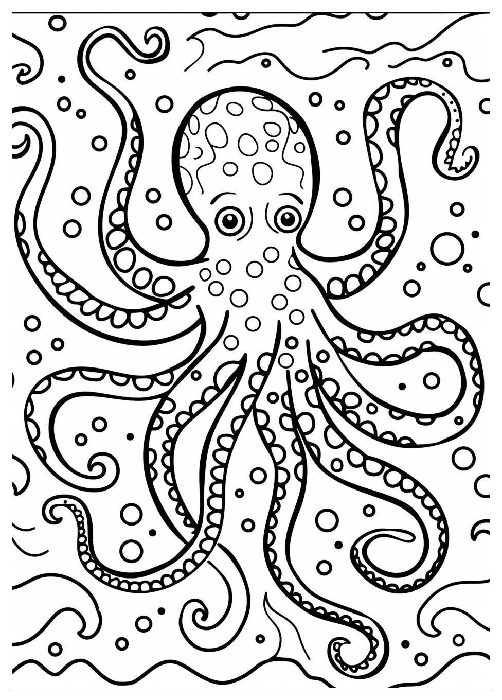 Octopus Coloring Pages-4