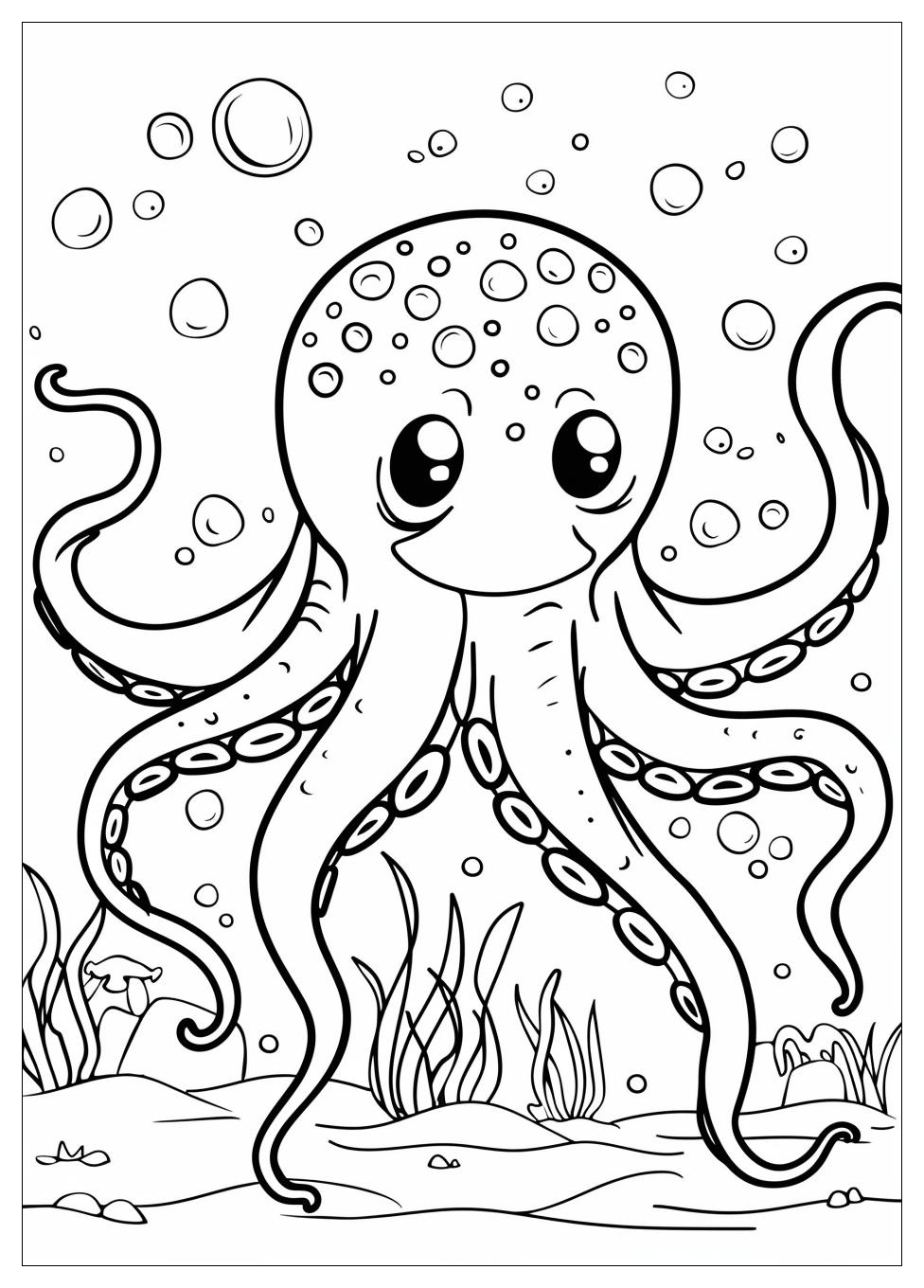 Octopus Coloring Pages-8