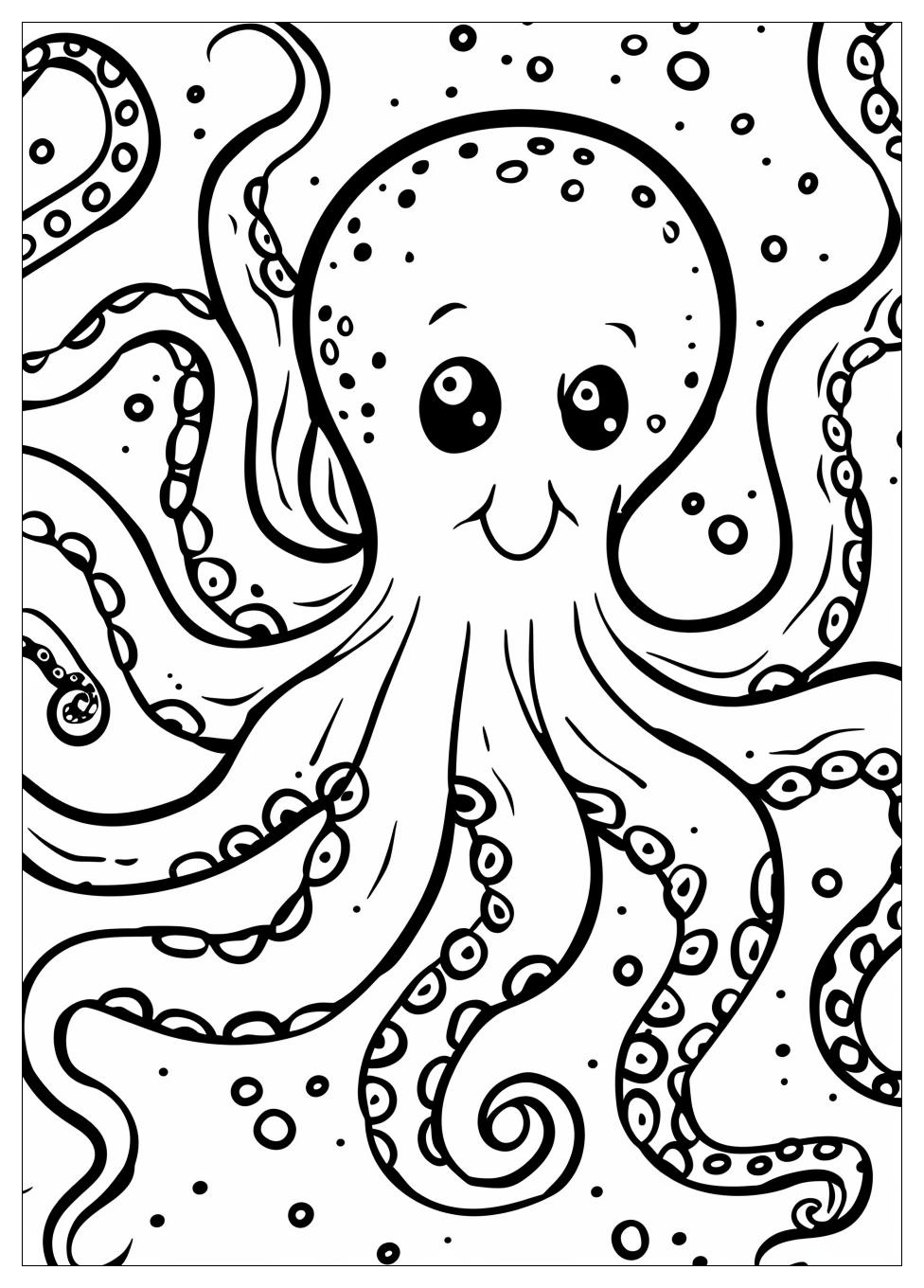 Octopus Coloring Pages-9