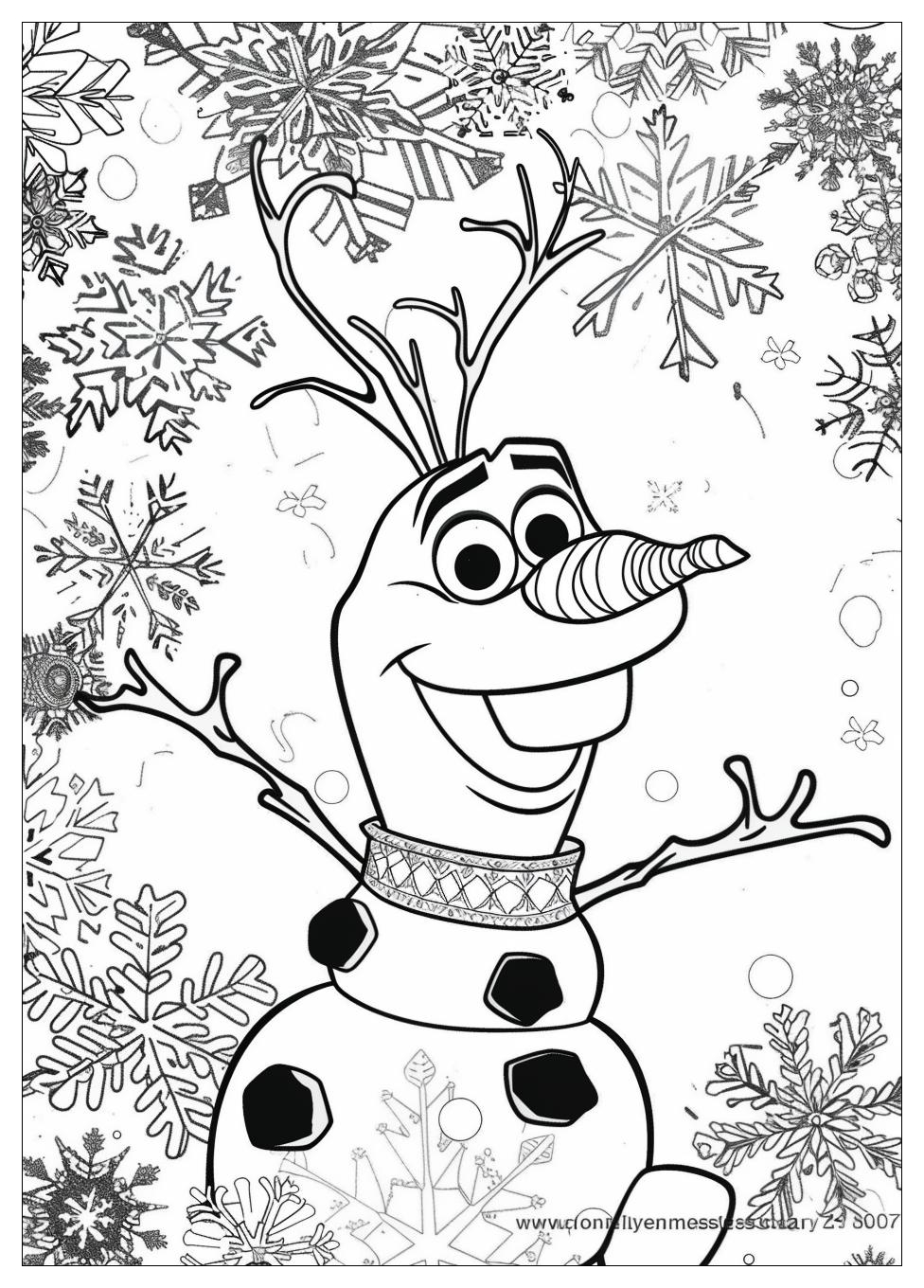 Olaf Coloring Pages-1