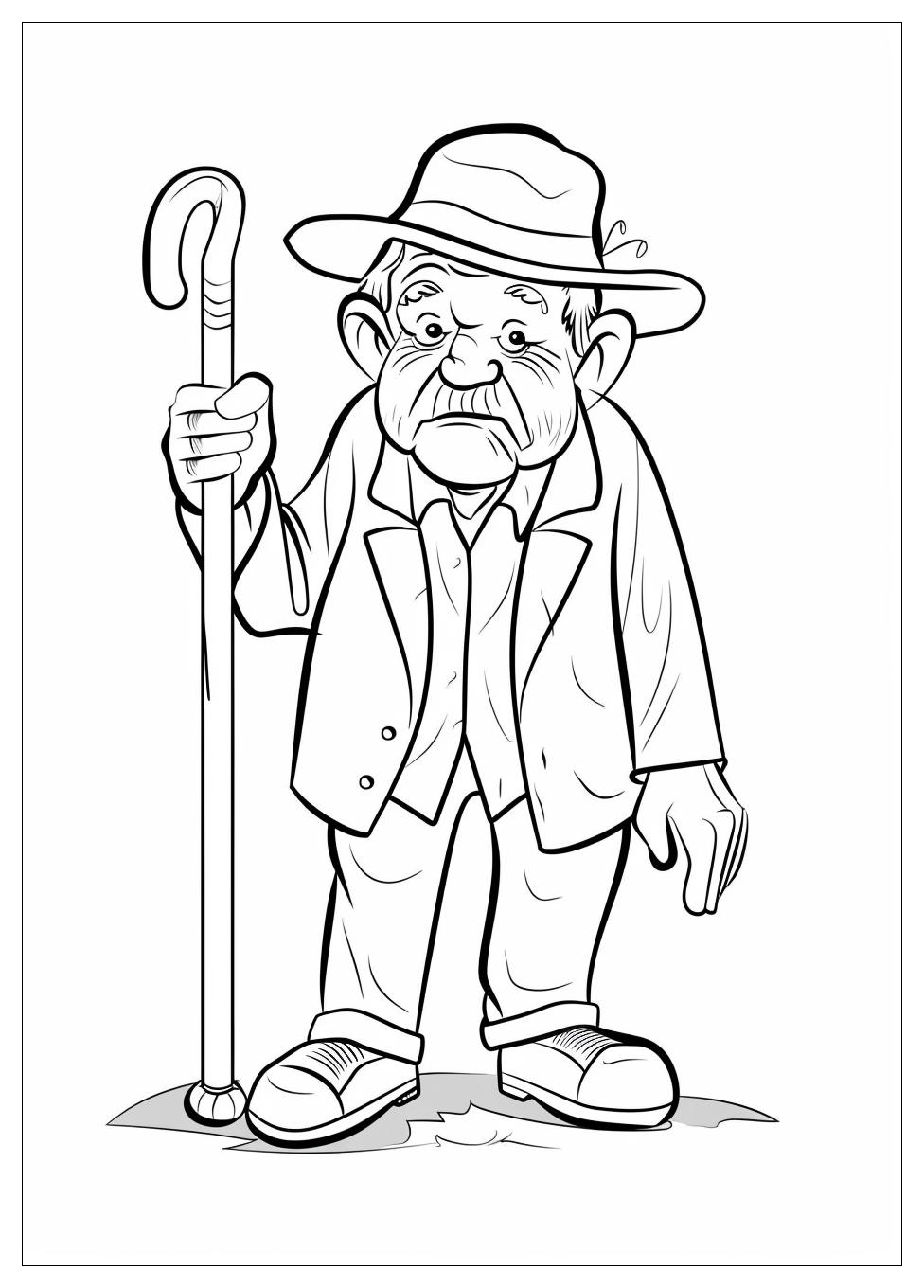 Old People Coloring Pages-10
