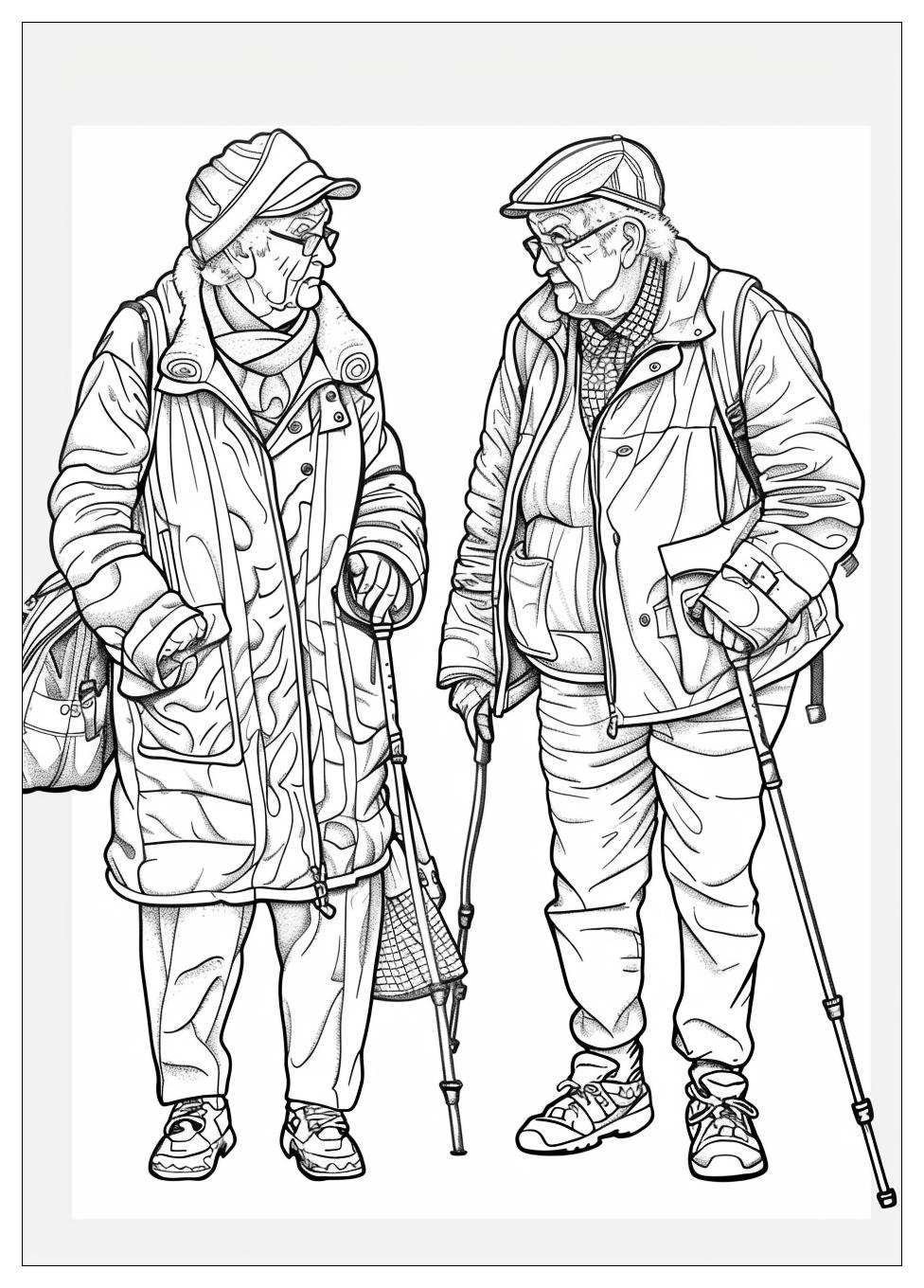 Old People Coloring Pages-18