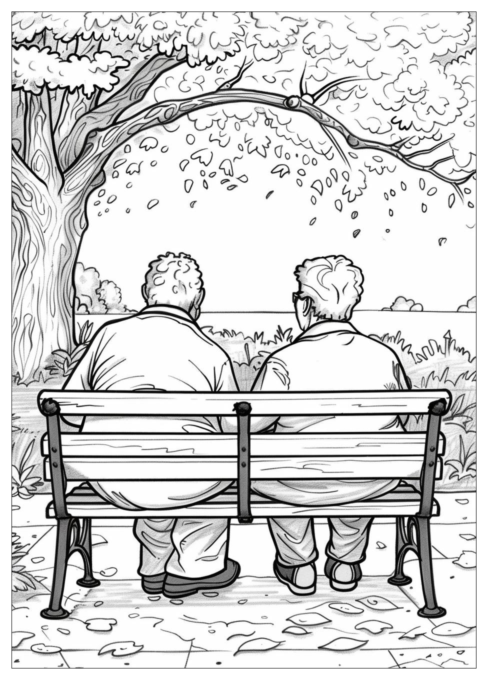 Old People Coloring Pages-19